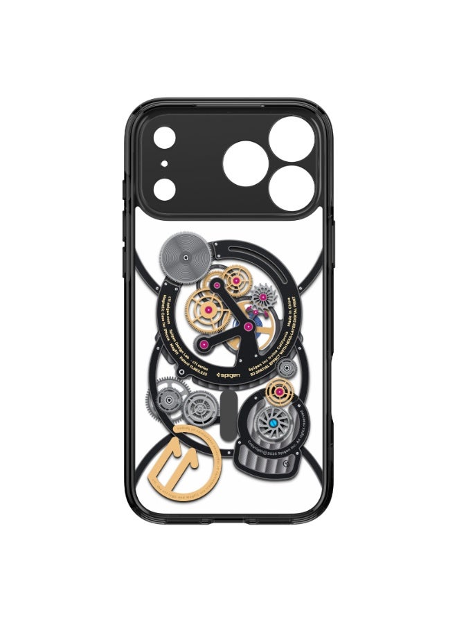 Spigen Ultra Hybrid MagFit for iPhone 17 Pro MAX Case Cover with MagSafe [3D Spatial Effect with Hexa-Layer Print] - C11 Chronos - Image 4