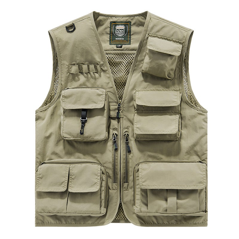 New Vest Group Purchase Printing Plus Logo Vest Overalls Safety Multi-Pocket Reflective Vest Vest Plus Size - Image 1