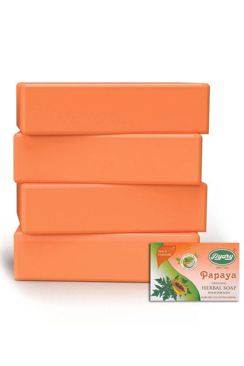 Pyary 12-Piece Papaya Original Herbal Soap Handmade 75*12 gram - Image 3
