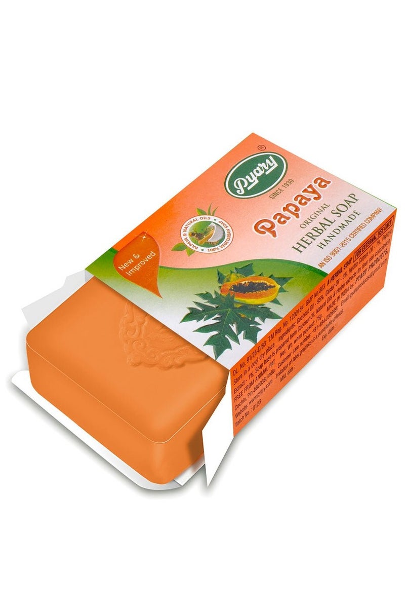 Pyary 12-Piece Papaya Original Herbal Soap Handmade 75*12 gram - Image 4