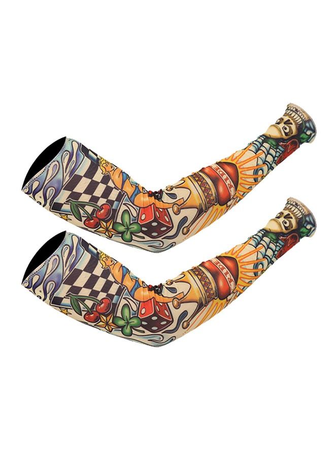 Pair of Tattoo Sunscreen and UV Protection Arm Sleeves