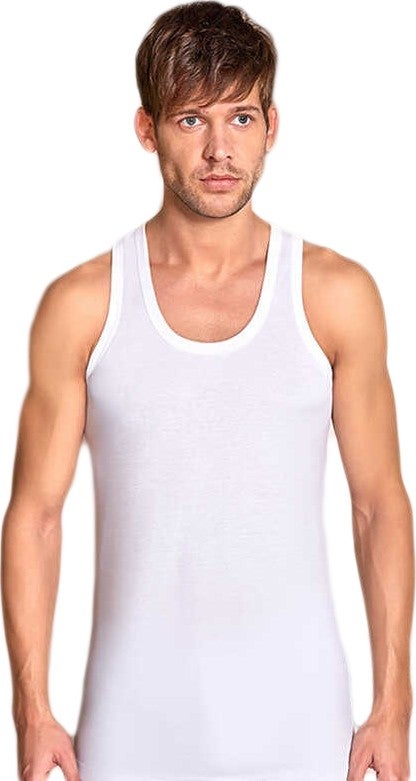Berrak 6 Pack Men's Undershirt 1004 White 