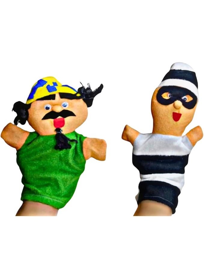 Interactive Soft Plush Character Hand Puppet for Storytelling, Role Play, and Early Learning Fun (Juha and the Thieves) - Image 2