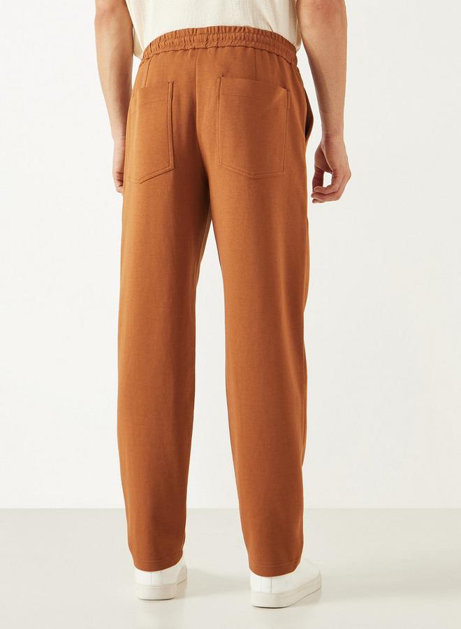 ايكونيك بنطلون رياضي سادة بقصة عادية مع خصر مرن وجيوب من آيكونيك - Image 3