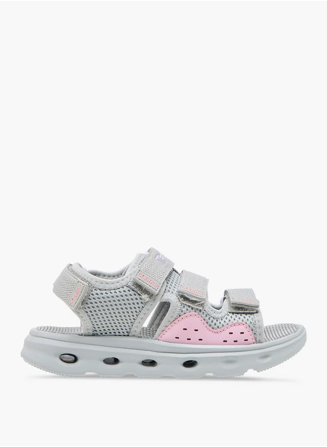 كابا Girls' Logo Detail Floaters with Hook and Loop Closure