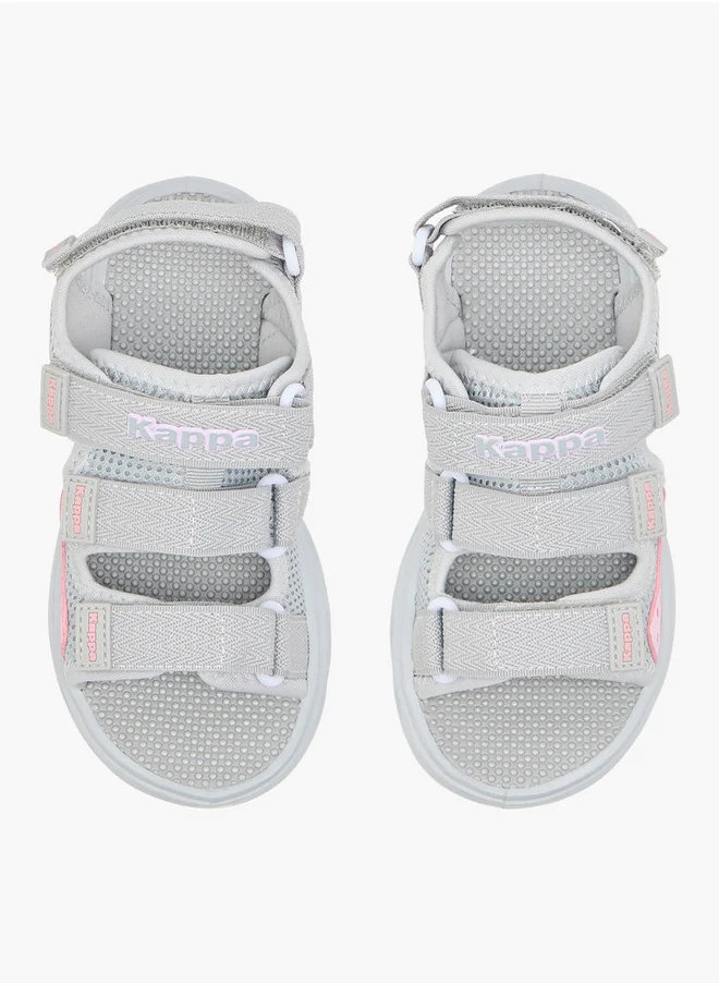 كابا Girls' Logo Detail Floaters with Hook and Loop Closure