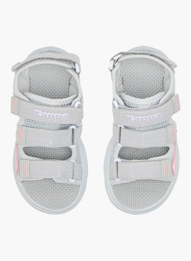 Kappa Girls' Logo Detail Floaters with Hook and Loop Closure