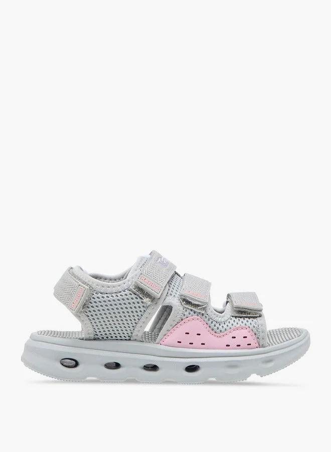 Kappa Girls' Logo Detail Floaters with Hook and Loop Closure