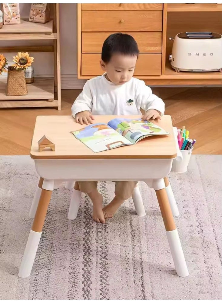 Nano Classic Kids Wooden study Table and chair Children Furniture Set - Image 4