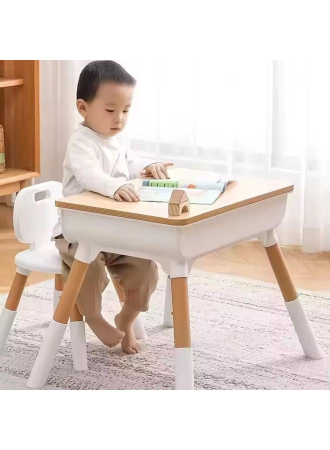 Nano Classic Kids Wooden study Table and chair Children Furniture Set - Image 2
