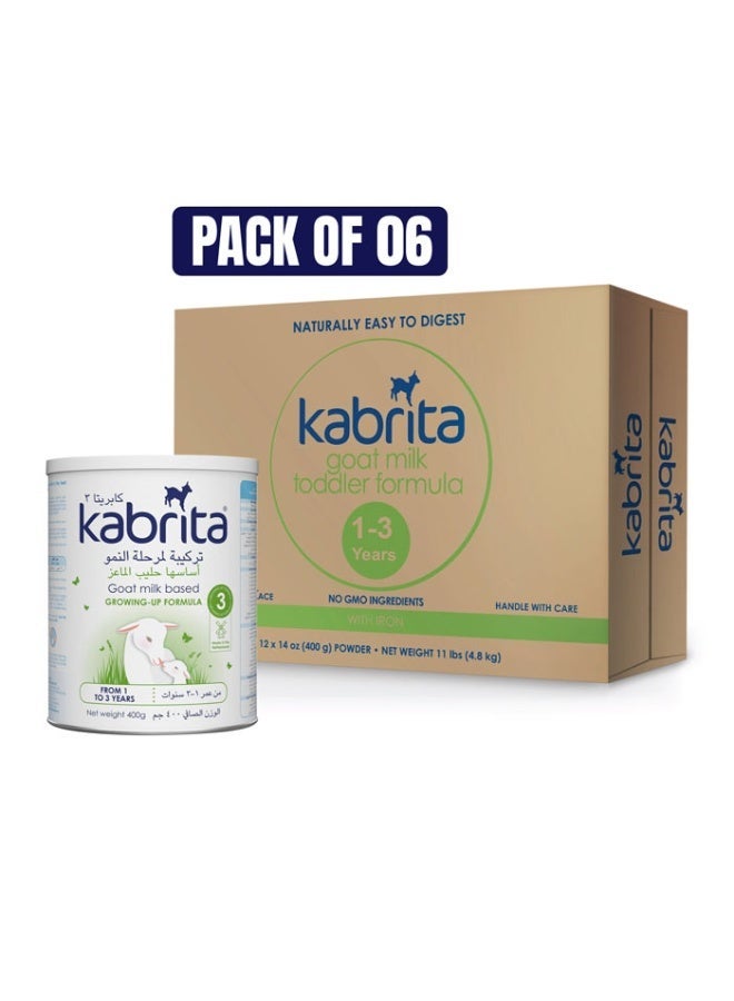 Kabrita 3 Goat Milk Toddler Formula, 400g (1-3 Years) Pack of 6 - Image 1