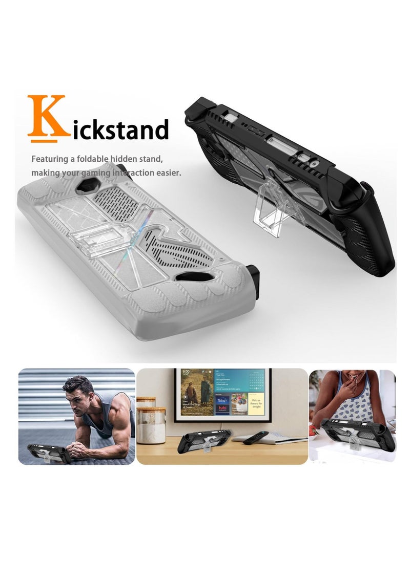 Captaintech Protective Case for Asus ROG Ally Handheld Game 2023, Shock-Absorption, Anti-Slip, Scratch Resistant Slim Cover with Kickstand, Military Grade Design  - Image 4