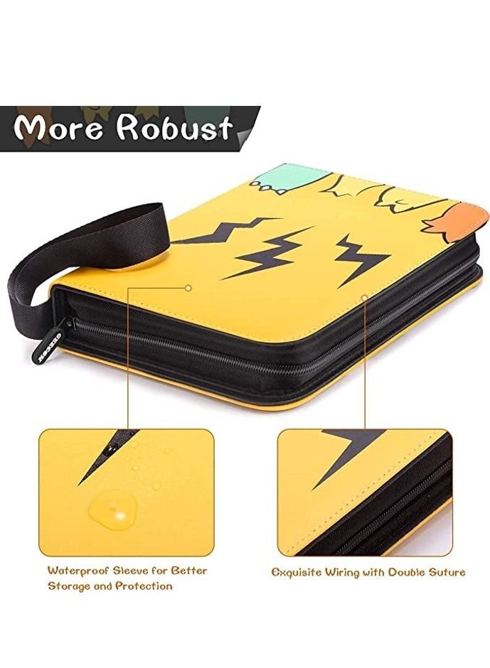 Filly Card Holder Album Binder for Pokemon Cards Trading Cards Holder Album holds 400 Cards with 50 Removable Sheets and 4 Pockets  - Image 4