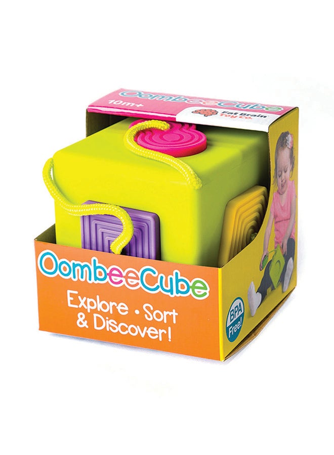 Fat Brain Toys Fat Brain Toys OombeeCube – Baby & Toddler Shape Sorter Toy for Early Learning, Travel-Friendly Educational Sensory Toy for Ages 10 Months and Up - Image 4