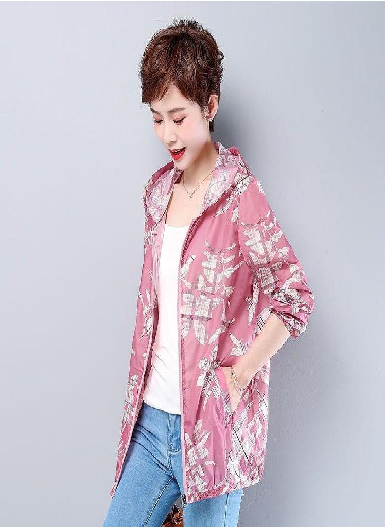 Eckek - Fashion Jacket Lightweight Summer Top Ladies Spring and Autumn Thin Coat Long-sleeved Sun Protection Clothes Tops - Image 1