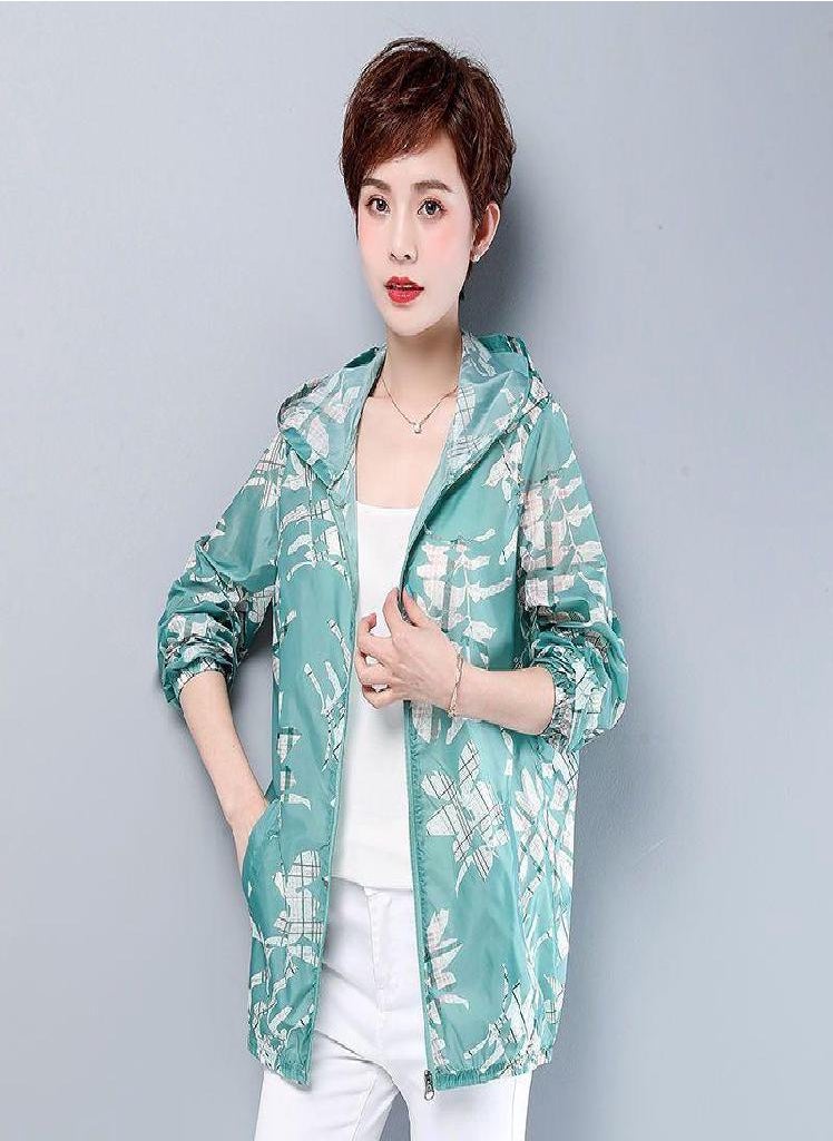 Eckek - Fashion Jacket Lightweight Summer Top Ladies Spring and Autumn Thin Coat Long-sleeved Sun Protection Clothes Tops - Image 1