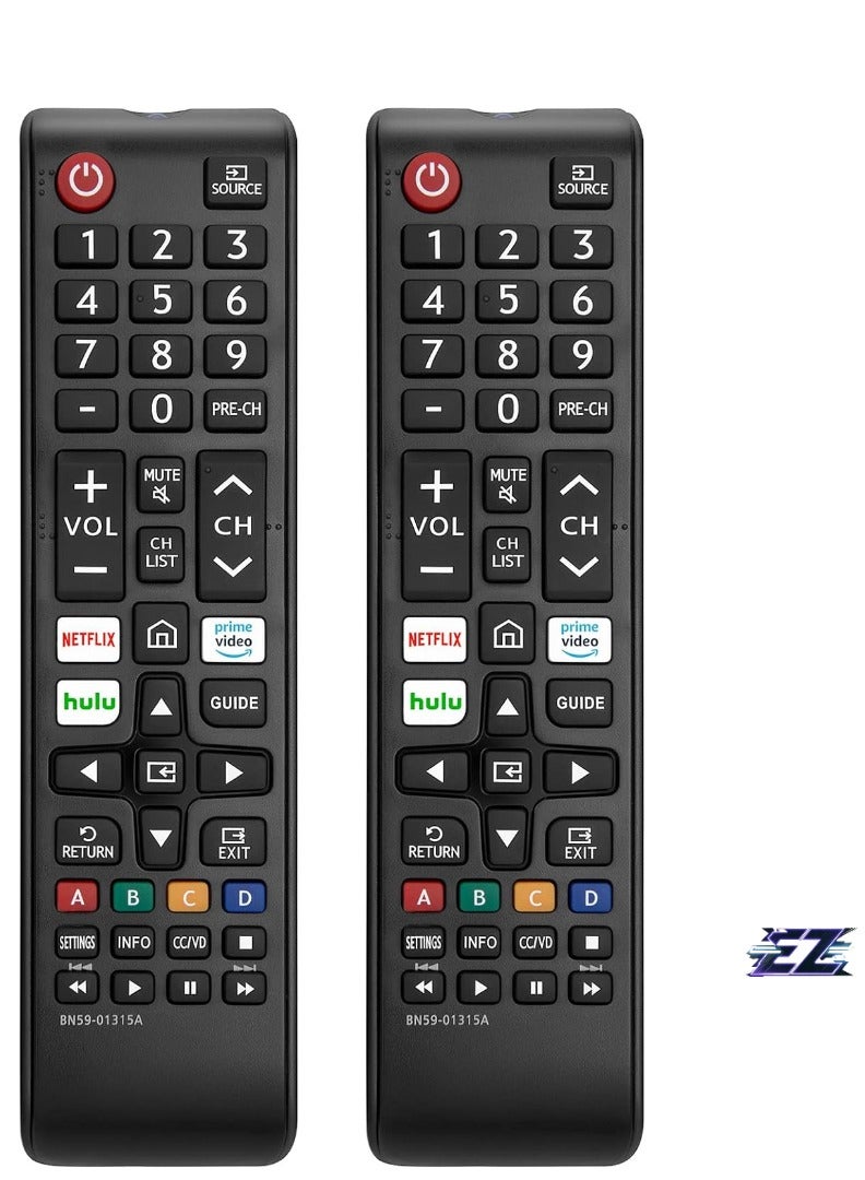 ELTRAZONE 【2 Pack】New Universal Remote Control for All Samsung TV Remote Controls, Replacement Compatible with All Samsung Smart TV, LED, LCD, HDTV, 3D, TV Series – With Battery - Image 2