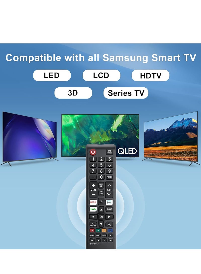 ELTRAZONE 【2 Pack】New Universal Remote Control for All Samsung TV Remote Controls, Replacement Compatible with All Samsung Smart TV, LED, LCD, HDTV, 3D, TV Series – With Battery - Image 4