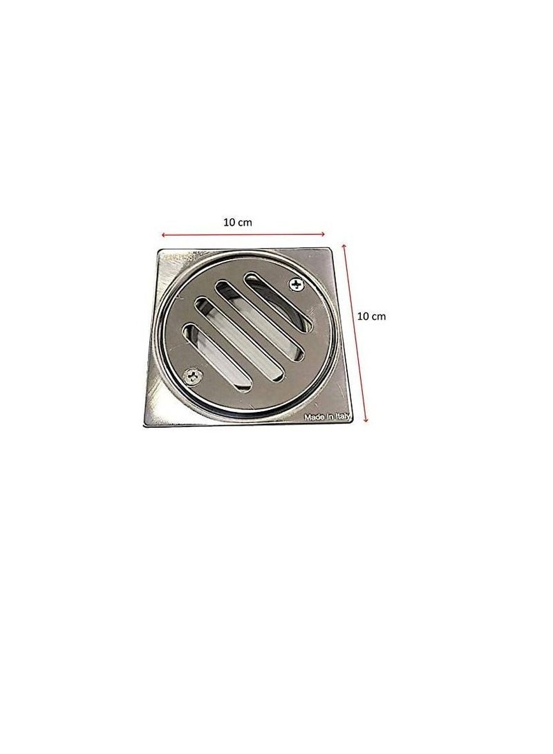 Aquaplast Stainless Steel Grade 316 Bathroom Shower Floor Drain Trap Strainer (10x10cm) - Image 3