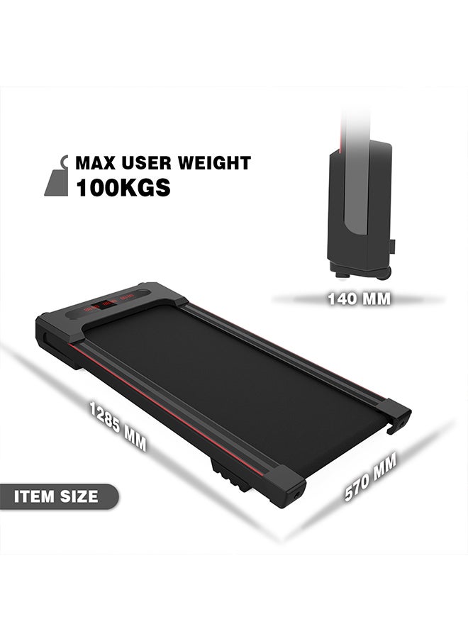 GINPORD - 2-in-1 Electric Treadmill Machine with Wireless Speaker, Remote Control and LED Display, Suitable for Home/Office Use - Image 1