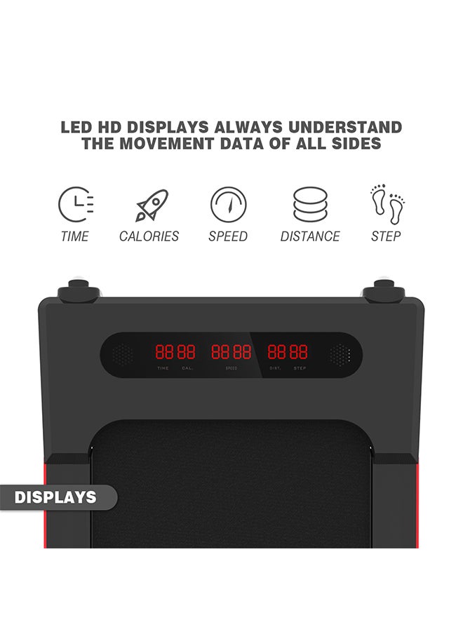GINPORD - 2-in-1 Electric Treadmill Machine with Wireless Speaker, Remote Control and LED Display, Suitable for Home/Office Use - Image 1