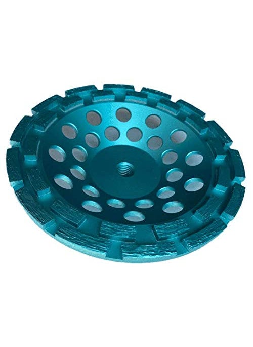 DPT 3Pack 7 Diamond Grinding Cup Wheel for Grinding Polishing and Cleaning Concrete Granite Marble Stone Rock Cement Double Row with 5811 Thread  - Image 2