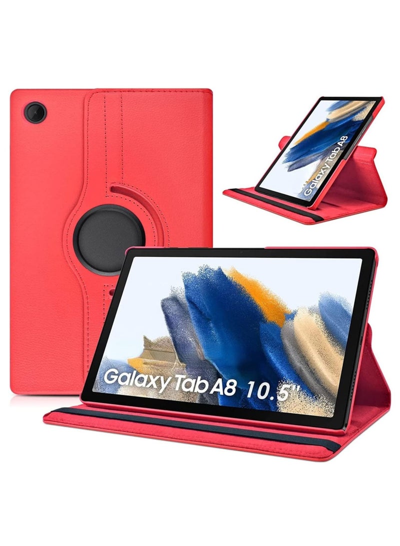 Case Compatible with Galaxy Tab A8 10.5" Case (SM-X200/X205/X207), Galaxy Tab A8 Case 10.5 inch,Auto Sleep/Wake 360° Rotating Stand Folio Leather Case for Tab A8 - Image 1