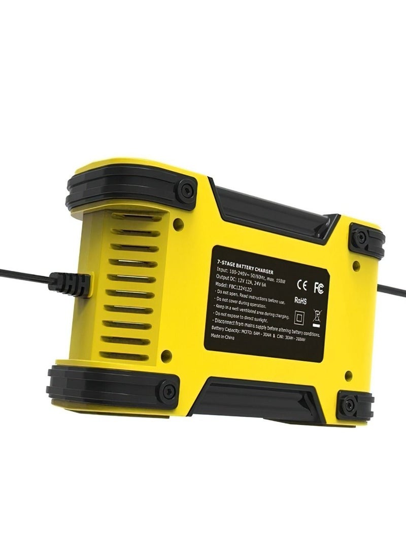 Generic Full Automatic Car Battery Charger 12V 12A Digital Display Battery Charger Power Pulse Repair Chargers Wet Dry Lead Acid111(UK)  - Image 3