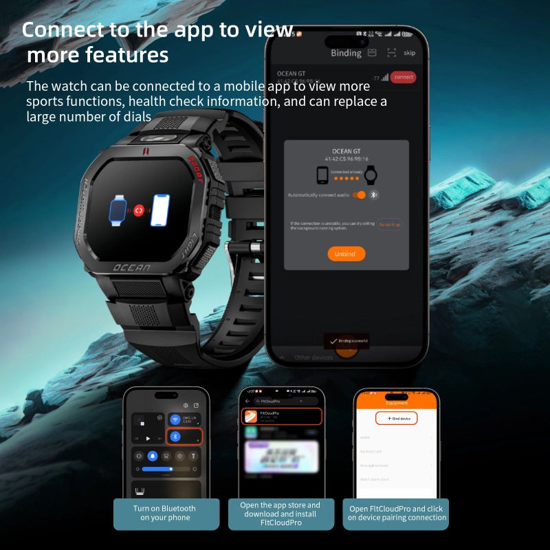 لقمات ساعة ذكية LOKMAT OCEAN GT - Image 5