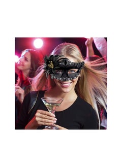 The Bros Couple Masquerade Masks Set, Venetian Party Mask, Plastic Costume Mask Mardi Gras Mask for Women and Men  - Image 5