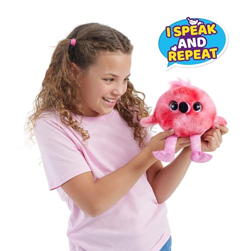 Pets Alive Chirpy Birds (Flamingo) by ZURU, Electronic Pet That Speaks, Giant Surprise Egg, Stickers, Comb, Fluffy Clay, Bird Animal Plush for Girls - Image 2