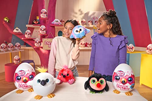 Pets Alive Chirpy Birds (Flamingo) by ZURU, Electronic Pet That Speaks, Giant Surprise Egg, Stickers, Comb, Fluffy Clay, Bird Animal Plush for Girls - Image 5