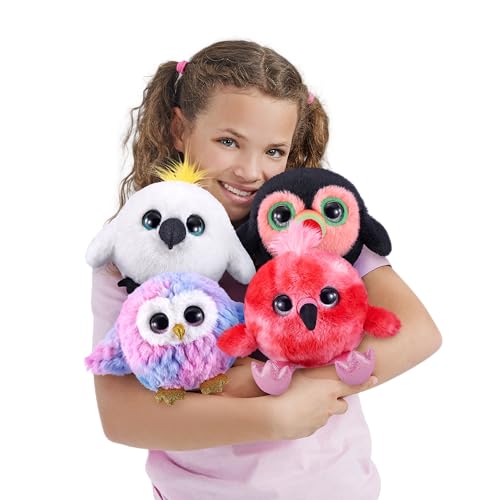 Pets Alive Chirpy Birds (Flamingo) by ZURU, Electronic Pet That Speaks, Giant Surprise Egg, Stickers, Comb, Fluffy Clay, Bird Animal Plush for Girls - Image 4