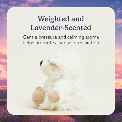 warmies Junior Microwavable & Weighted Stuffed Animals, Sheep - Heated Stuffed Animal Plushie for Warmth & Comfort - Cute Soft Plush Toys for Adults & Children (Boys, Girls, Babies & Toddlers) - Image 3