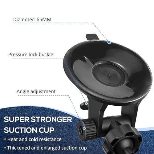 xsaaczm Super Radar Detector Mount,Super Car Windshield,Dashboard Suction Cup Bracket,Compatible with Uniden R7 R8 R8w Radar Detector (for Uniden R7/R8 Radar) - Image 3