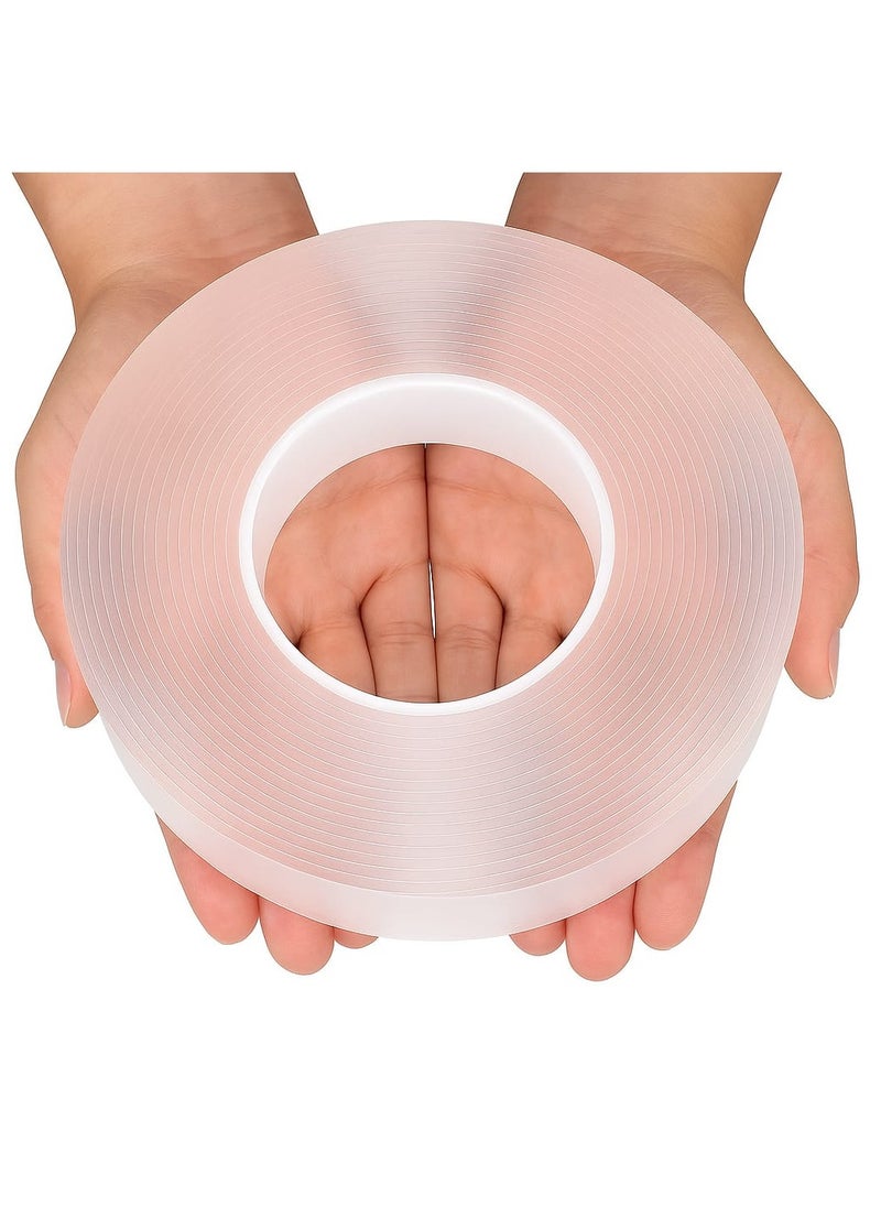 MASIA - Nano Double-Sided Adhesive Tape - 10 Meter Roll, Strong, Transparent, Washable & Reusable - Multi-Purpose for Home, Office, Arts & Crafts - Image 1