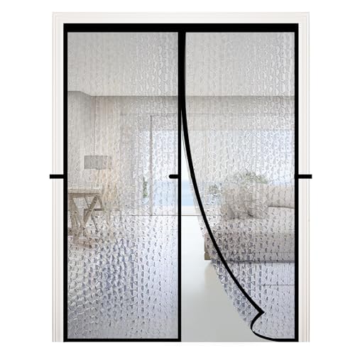 RELIANCER Magnetic Thermal Insulated Door Curtain,Waterproof EVA Door Cover,Fit Doors Size Up to 48"x96",Temperature Protection Insulated Doorway Curtain Partition,Patio Self-Closing Doors Net Screen - Image 1