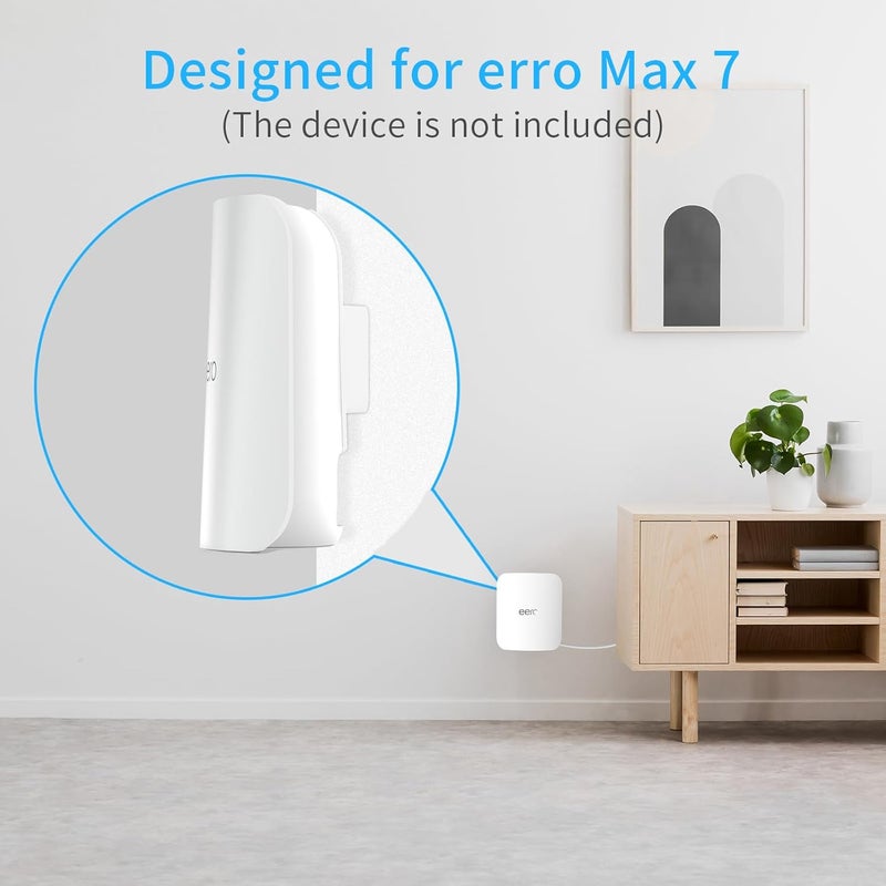 Mamerry Wall Mount Holder for eero Max 7, No Messy Wires, Space Saving, Wall Stand Bracket Compatible with eero Max 7 Tri-Band Mesh WiFi System (1 Pack) - Image 2