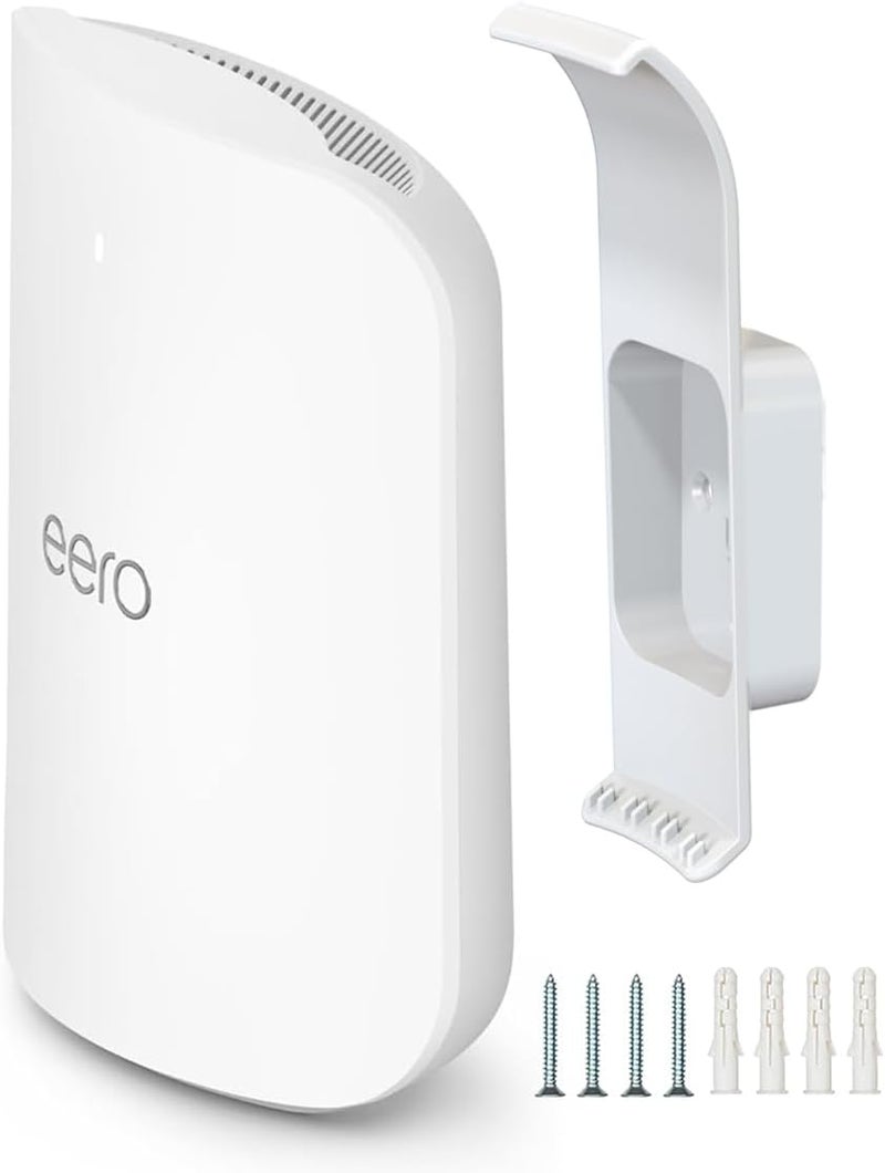 Mamerry Wall Mount Holder for eero Max 7, No Messy Wires, Space Saving, Wall Stand Bracket Compatible with eero Max 7 Tri-Band Mesh WiFi System (1 Pack) - Image 1