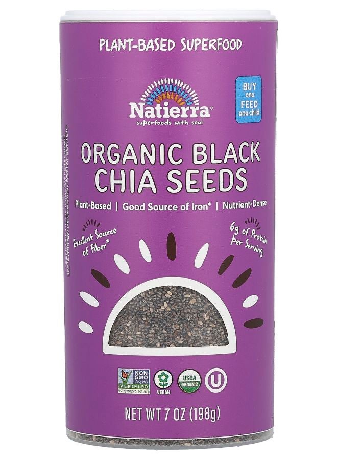 Organic Black Chia Seeds 7 oz (198 g)