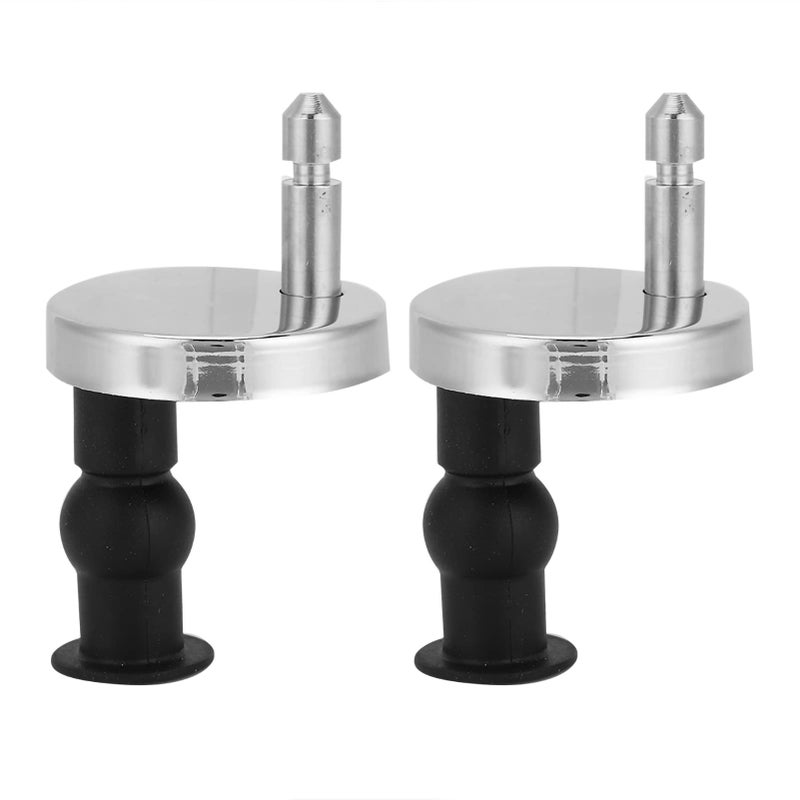 Stainless Steel Toilet Seat Screws Hinges Bolts with Expanding Rubber Top Nuts - Image 2