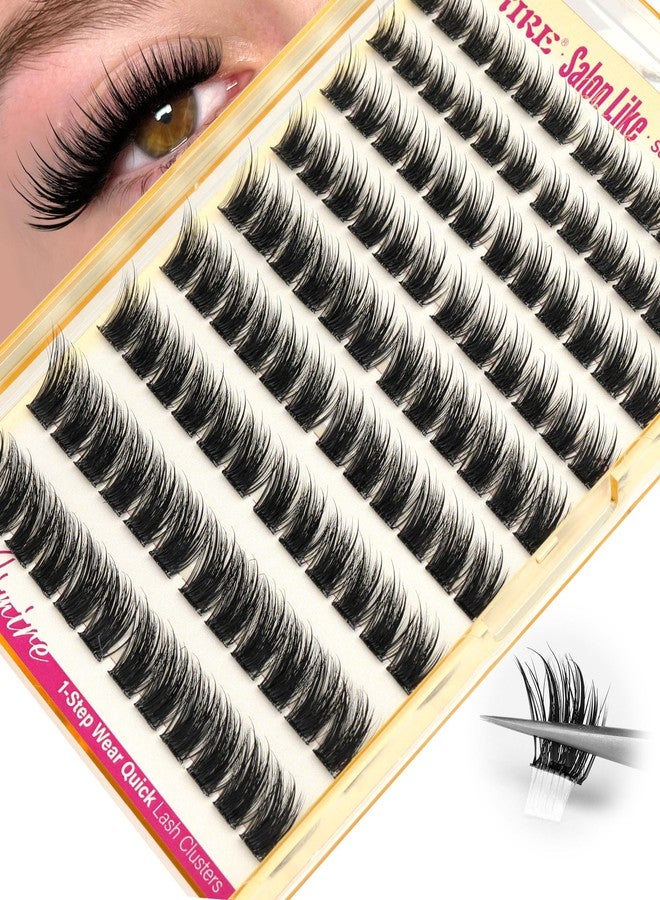 JIMIRE Self Adhesive Eyelashes Wispy Lash Clusters No Glue Needed Press on Lashes Reusable Self Adhesive Lash Clusters 10-16MM Pre-Glued Eyelash Clusters Easy to Apply 108Pcs Pack - Image 1