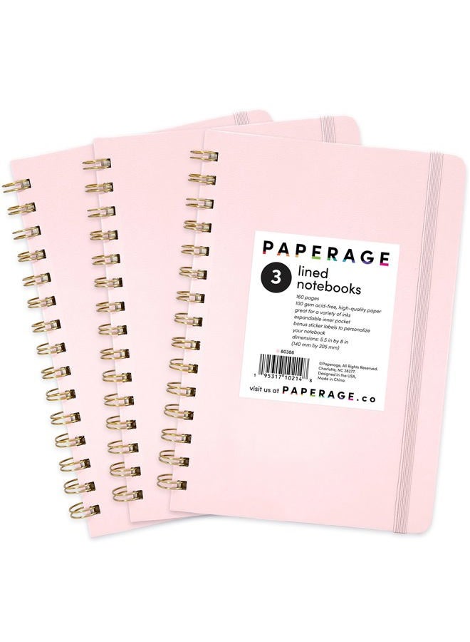 PAPERAGE Graph Paper Spiral Notebook & Journal, (Lavender), 160 Pages, Medium 5.5 inches x 8 inches - 100 GSM Thick Graphing Paper, Hardcover, Double-Wire Grid Spiral Notebook - Image 1