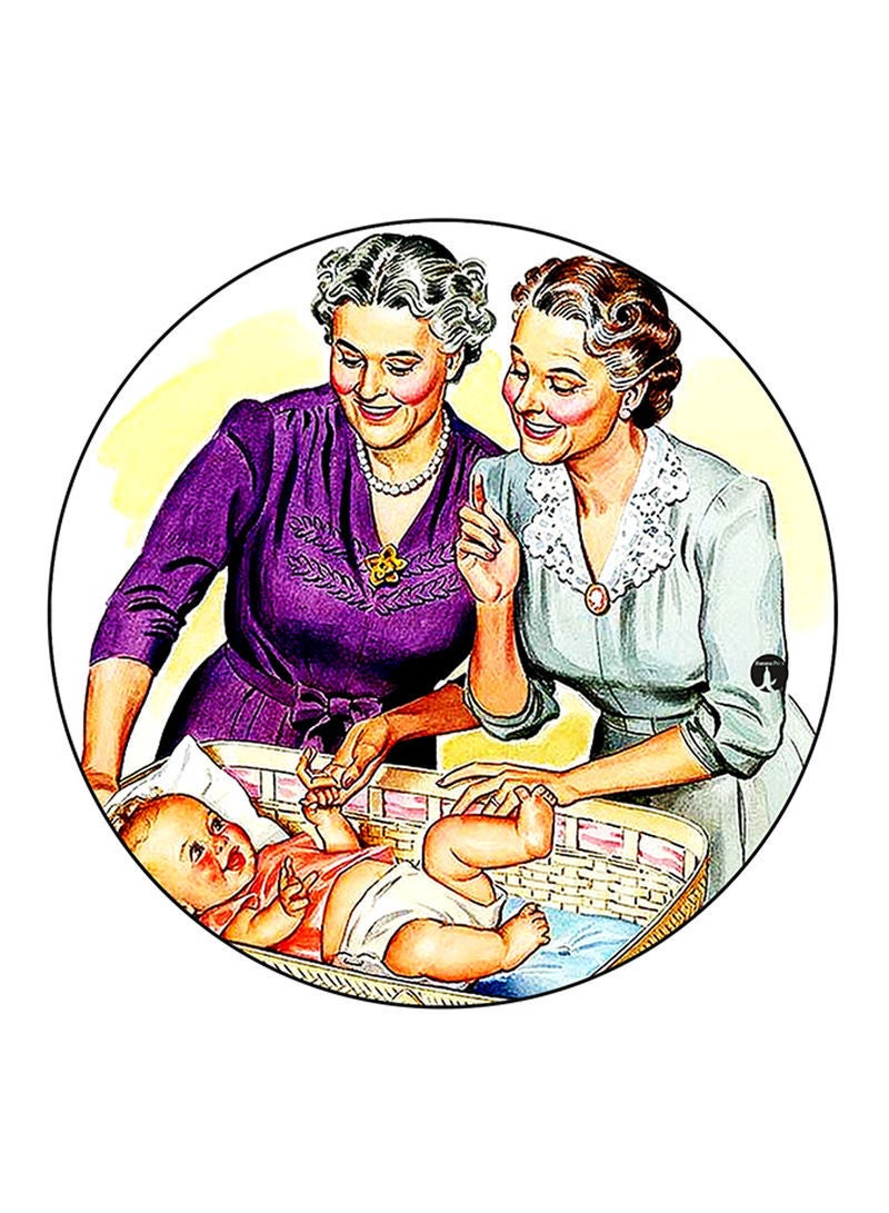 RKN Vintage Art Printed Mouse Pad  Multicolour