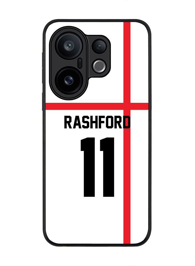 Stylizedd For vivo X200 FE / S30 Pro mini Case,Slim fit Camera Protection, Shockproof Thin Phone cover  - Football - England,  RashFord