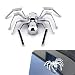 Foelony Chrome Spider Emblem 3D Chrome Metal Spider Badge Sticker Personalized Car Body Decorative Sticker Universal for Car Bumper Fender Side Door Window Silver - Image 2