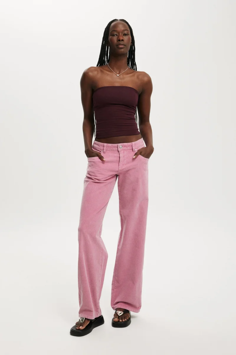 Cotton On LOW RISE STRAIGHT CORD PANT