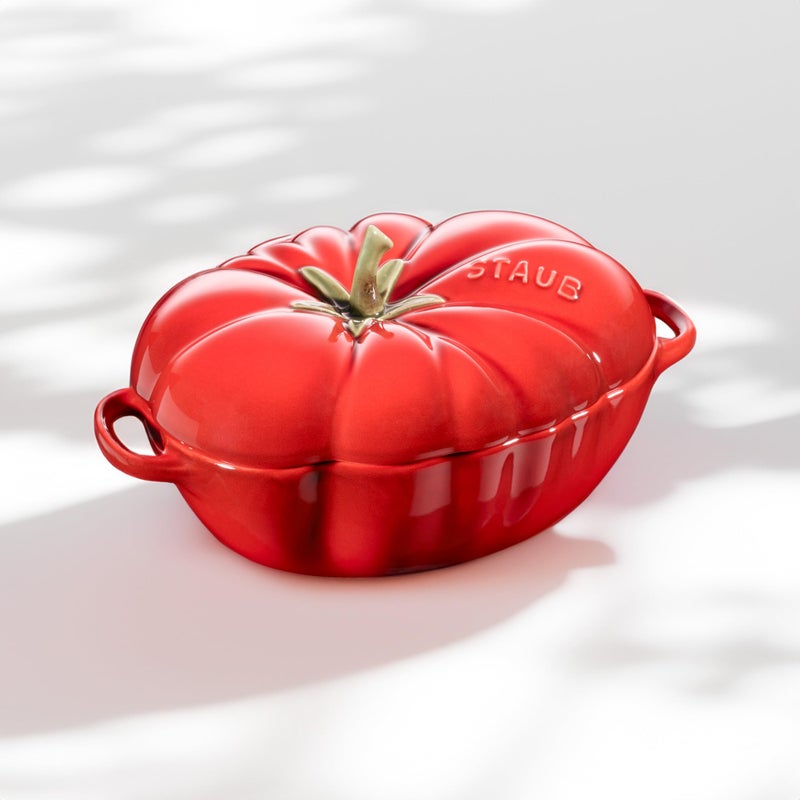 STAUB Ceramics Dutch Oven 16-oz Petite Tomato Cocotte, Cherry - Image 3