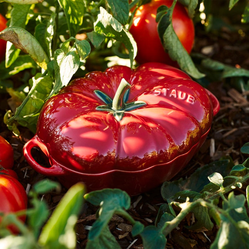STAUB Ceramics Dutch Oven 16-oz Petite Tomato Cocotte, Cherry - Image 4