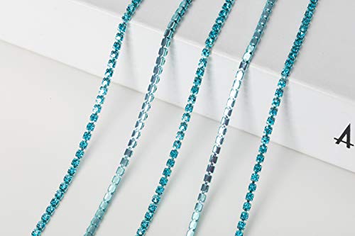 KAOYOO 10 Yards 3mm/0.12" Crystal Rhinestone Close Chain Trim Sew on Trim for Sewing Crafts,DIY Decoration,Jewelry,Wedding - Image 3